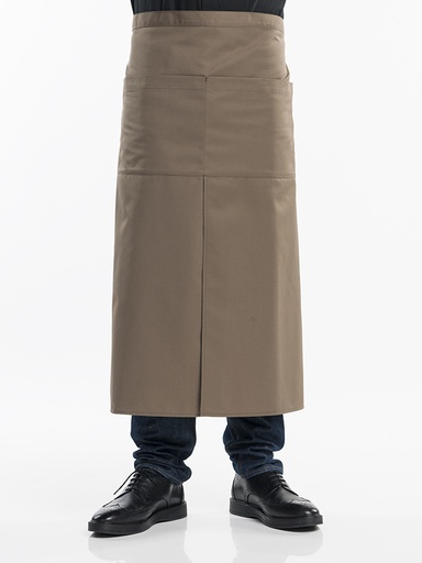 [CD-49079] Chaud Devant 4-Pockets Taupe Apron