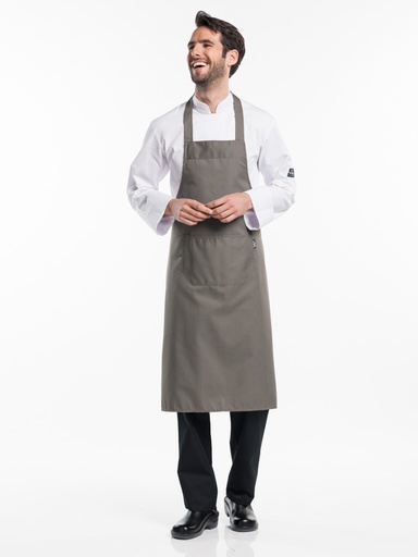 [CD-52488] Chaud Devant Khaki Bib Apron