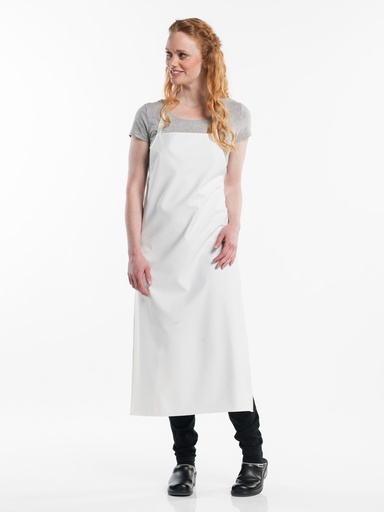 [CD-52689] Chaud Devant Waterproof White Bib Apron