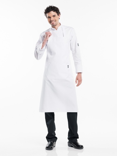 [CD-53588] Chaud Devant White Bib Apron