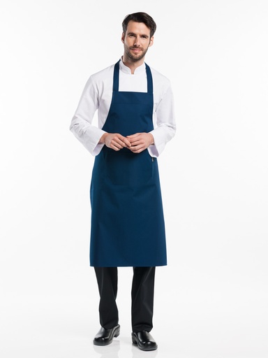 Chaud Devant Cross Navy Bib Apron