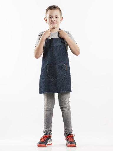 [CD-54999] Chaud Devant Kids Blue Denim Bib Apron
