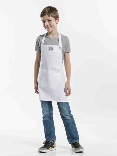 [CD-55199] Chaud Devant Kids White Bib Apron
