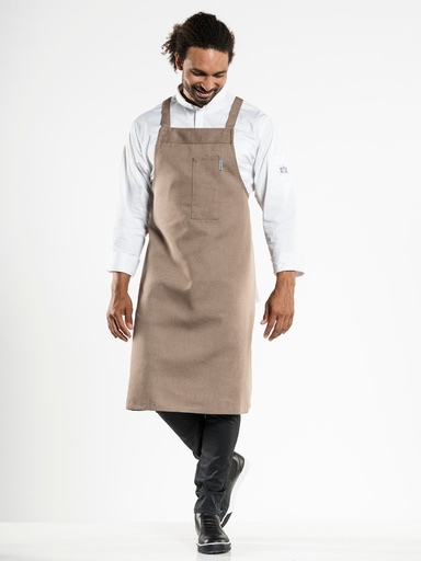 [CD-55399] Chaud Devant Nordic Cross Clay Bib Apron