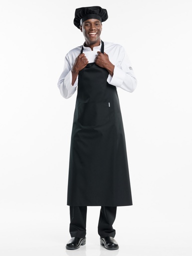 [CD-56790] Chaud Devant BBQ Black Bib Apron