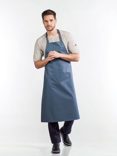 [CD-59389] Chaud Devant Waterproof Blue Bib Apron