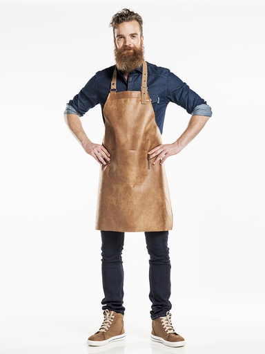 [CD-66699] Chaud Devant Regular Bourbon Gold Bib Apron