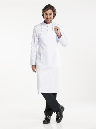 [CD-68199] Chaud Devant RPB White Bib Apron