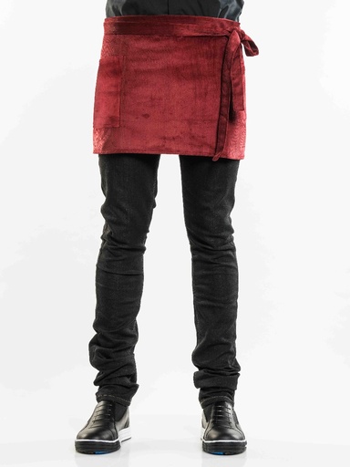 [CD-85699] Chaud Devant Red Velvet Apron