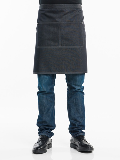 [CD-88199] Chaud Devant Black Denim Apron