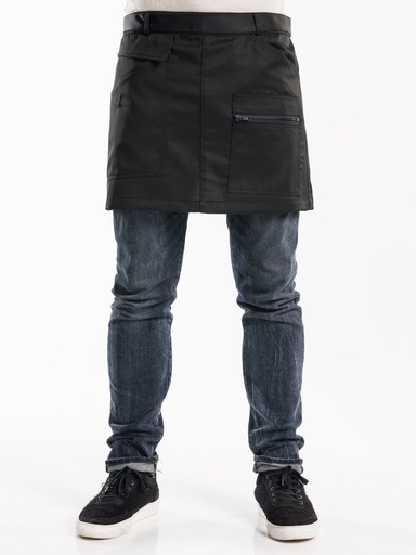 [CD-88599] Chaud Devant Cavy Black Apron
