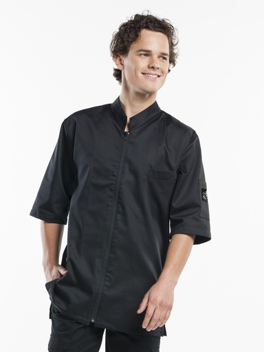 Chaud Devant Monza Black Short Sleeve Chef Jacket