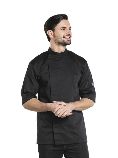 Chaud Devant Bacio Black Short Sleeve Chef Jacket