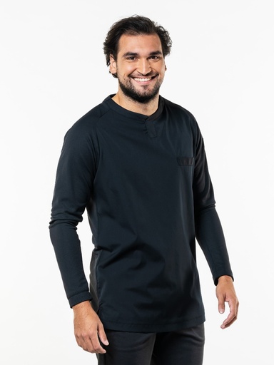 Chaud Devant T-shirt Valente UFX Black LS Chef Jacket