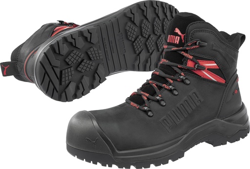 Puma 632740 Iron Hd Black Mid S3S Werkschoenen
