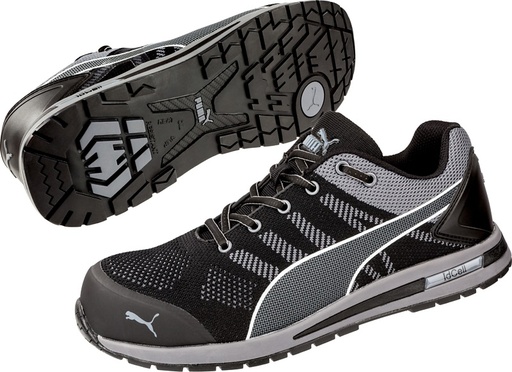 Puma 643160 Elevate Knit Black Low S1P Werkschoenen