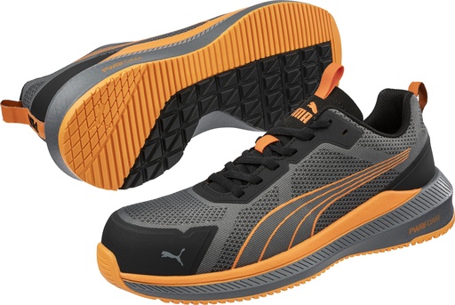 Puma 645000 Slide Grey Orange Low S1PS Werkschoenen