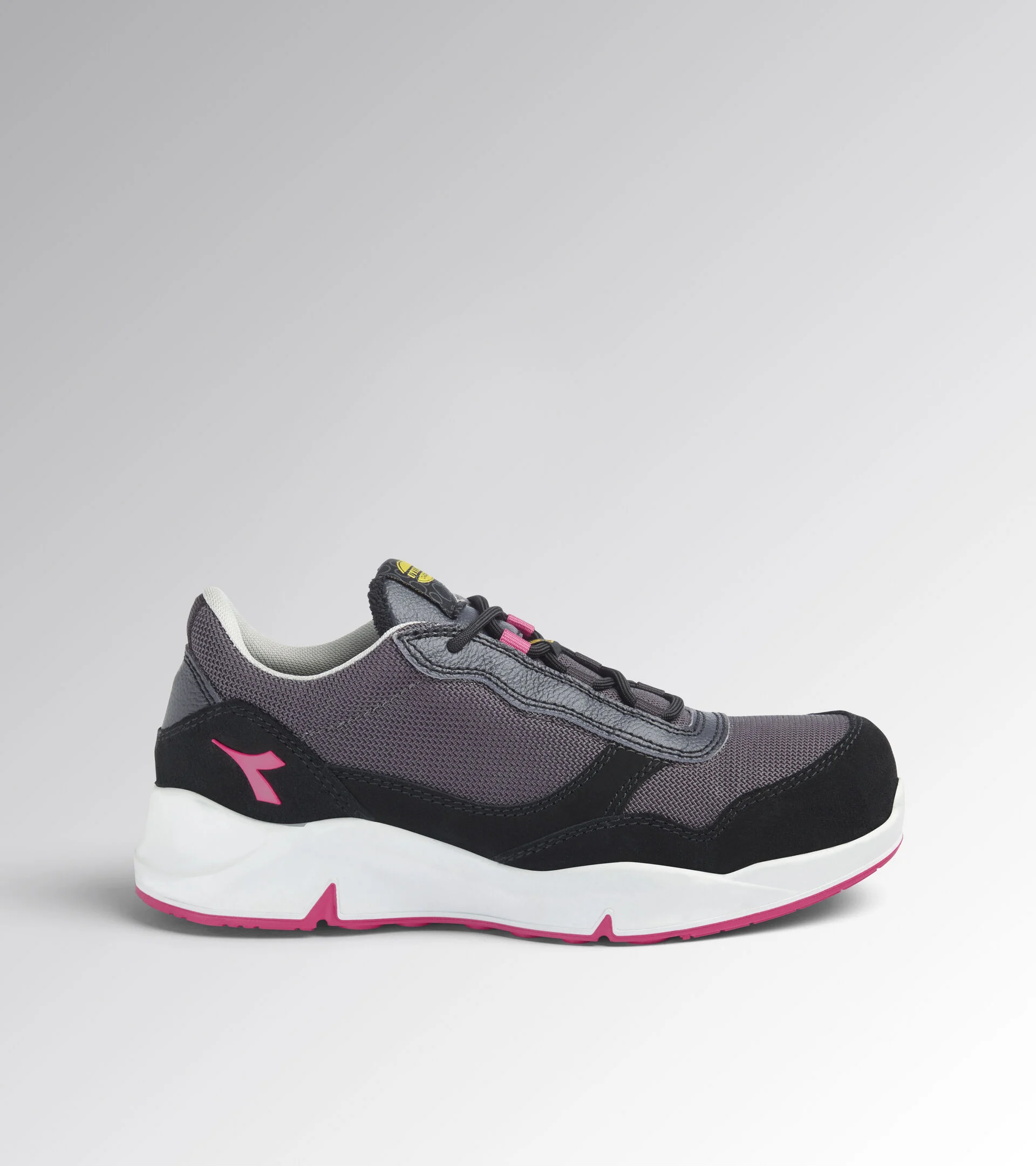 Diadora Athena Text Low S1Pl Fo Sr Esd Nine Iron Raspberry Werkschoenen