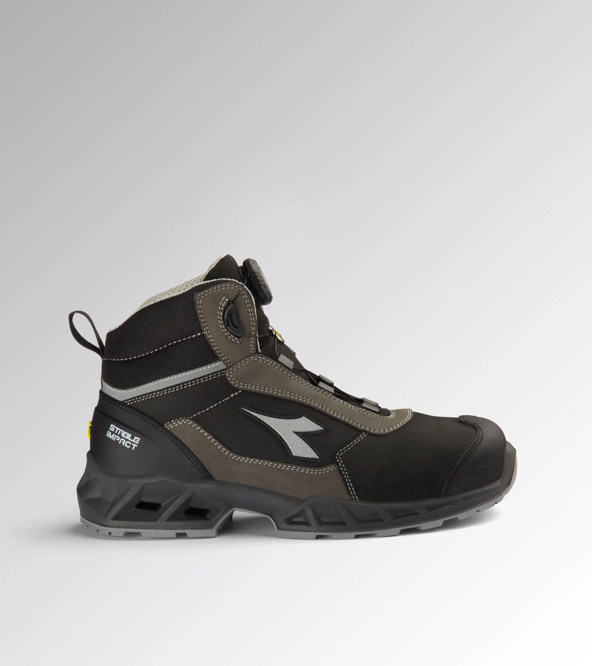 Diadora Shark St Imp Lea Q Mid S3S Fo Sr Sc Esd Black Shadow Werkschoenen