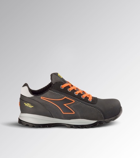 Diadora Glove Net Low Pro S3L Fo Sr Hro Esd Asphalt Orange Fluo Werkschoenen