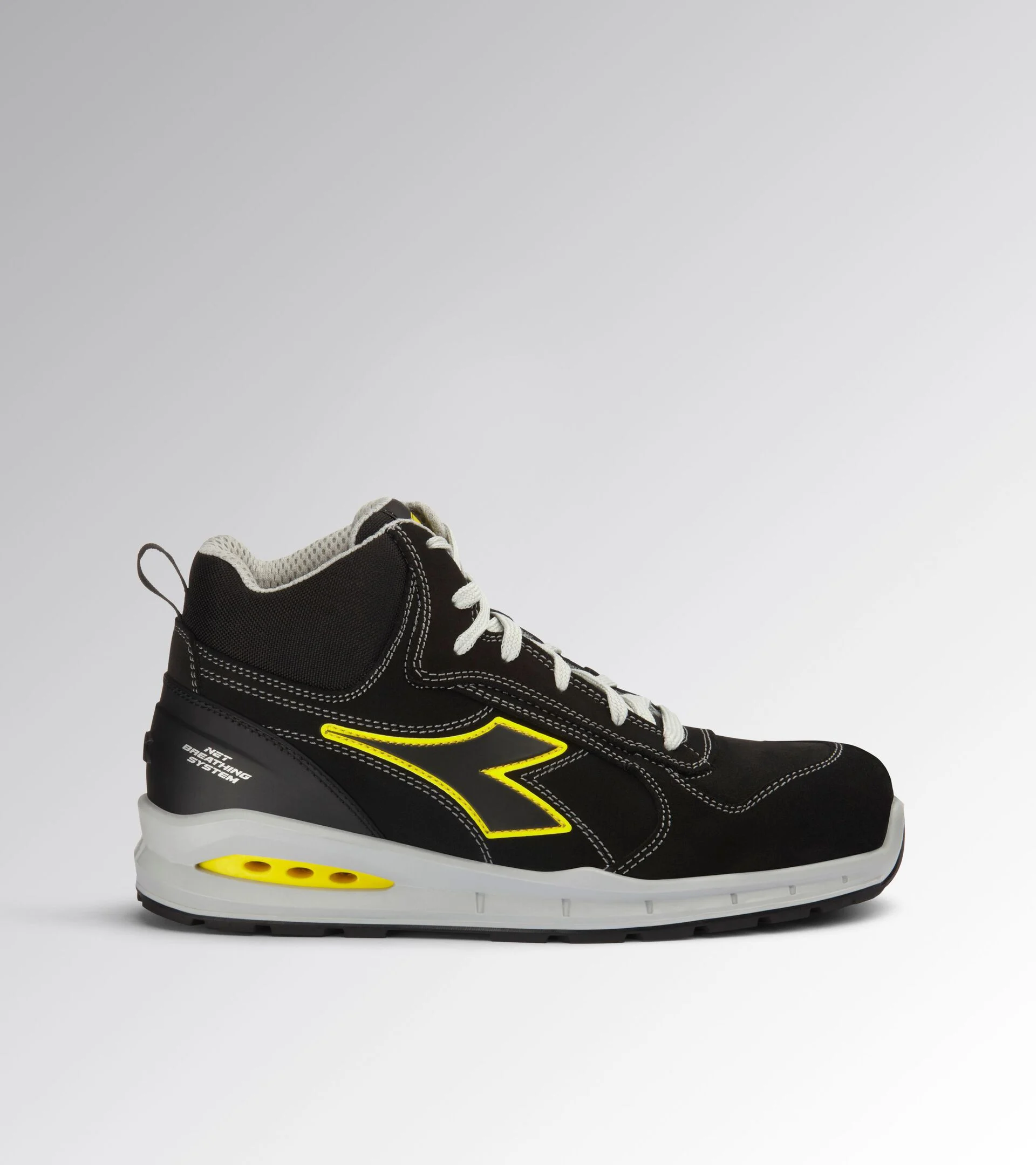 Diadora Run Net Ab Mid S3S Fo Sr Black Black Werkschoenen