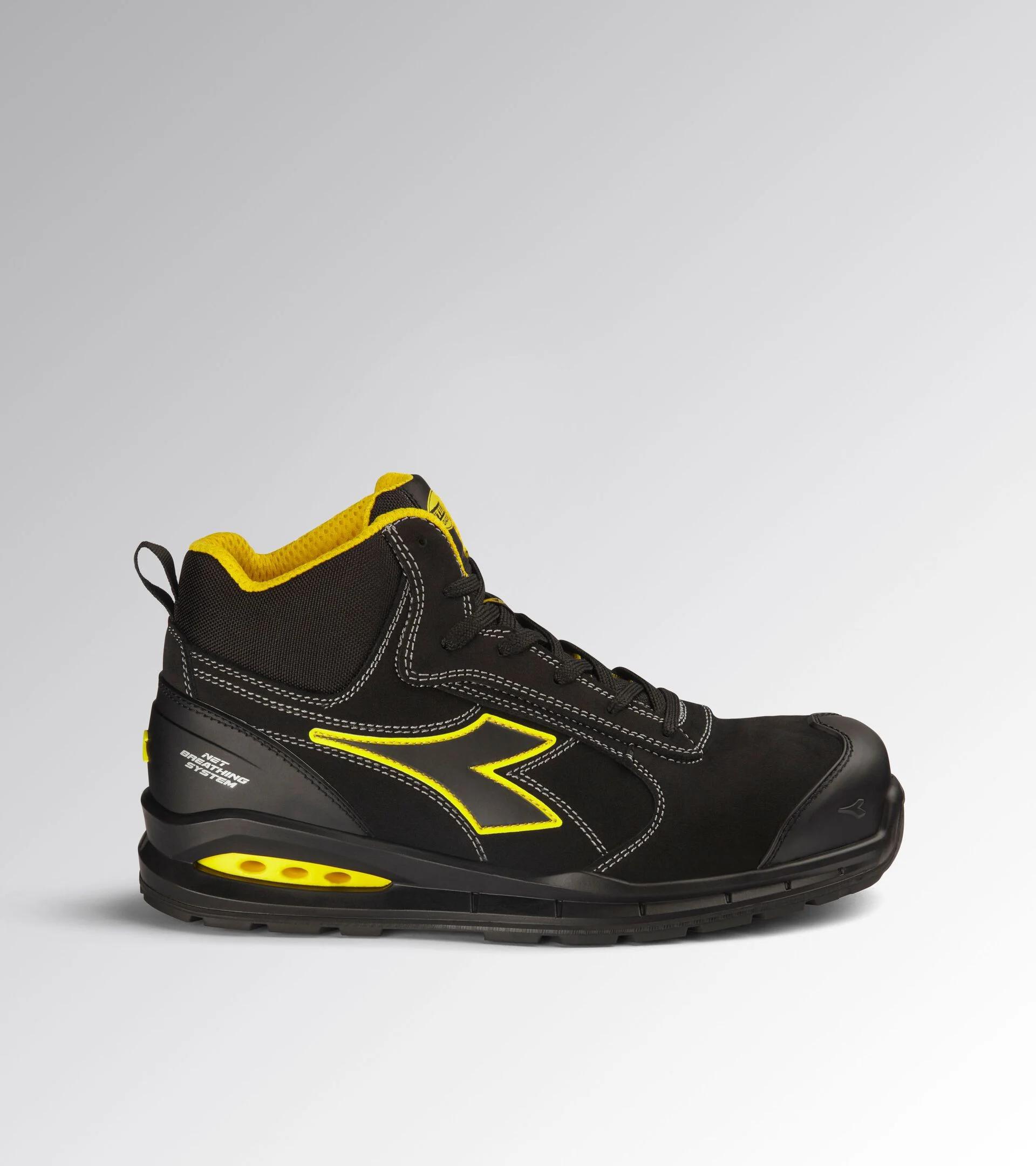 Diadora Run Net Ab Mstr Mid S3S Fo Sr Sc Esd Black Black Werkschoenen