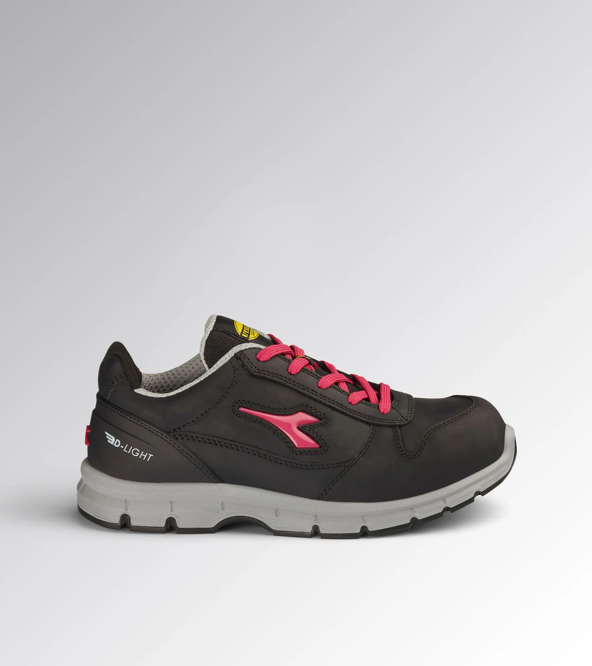 Diadora Run Low S3S Fo Sr Esd Black Fucsia Red Werkschoenen