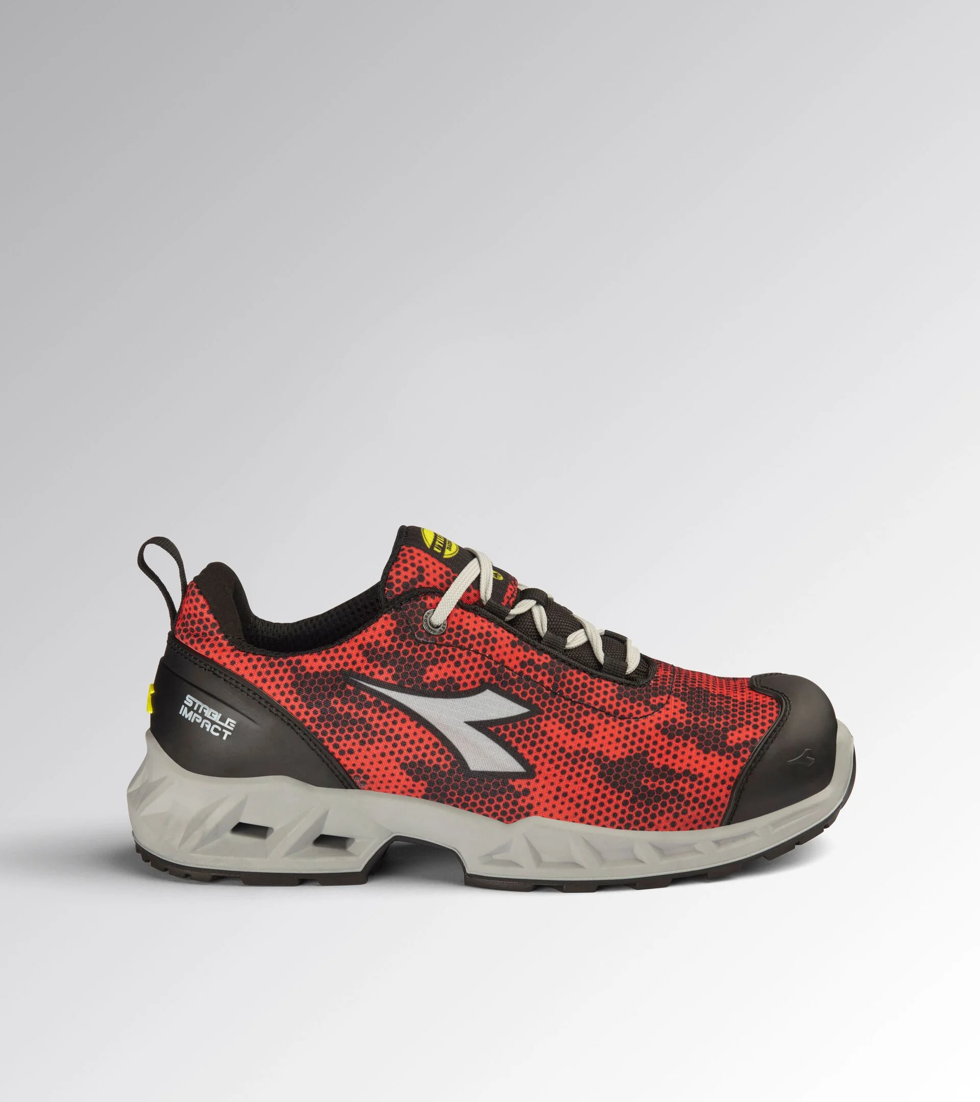 Diadora Shark Si Low S1Ps Fo Sr Sc Esd Black Red Werkschoenen