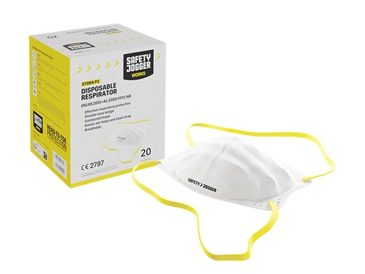 [SJ-011645-ONESIZE] Safety Jogger Stora P2 20 Stuks Stofmasker