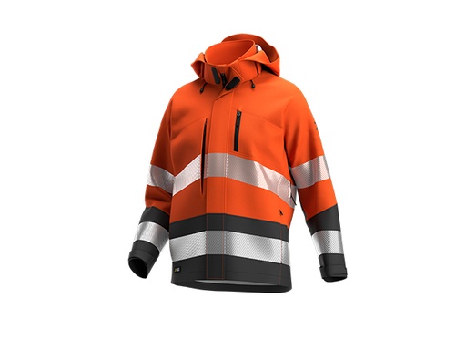 Safety Jogger Scuti Sshell Jkt M Orange Dark Grey