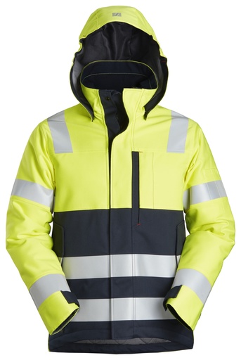 Snickers 1163 Protecwork Isolerend Jack Met Capuchon High-Vis Klasse 3