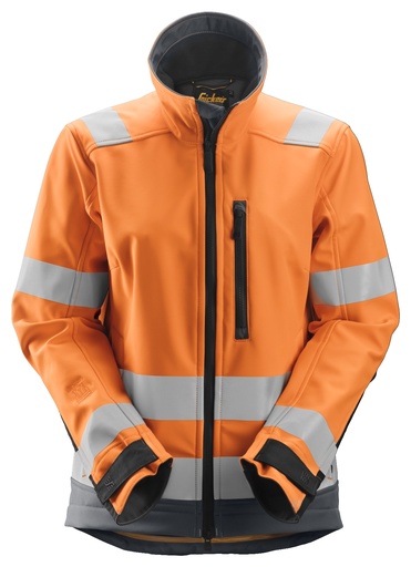 Snickers 1237 Allroundwork High-Vis Softshell Damesjack Klasse 2/3
