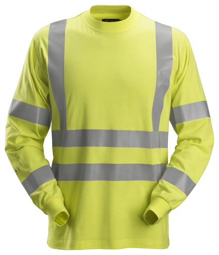Snickers 2461 Protecwork T-Shirt Met Lange Mouwen High-Vis Klasse 3