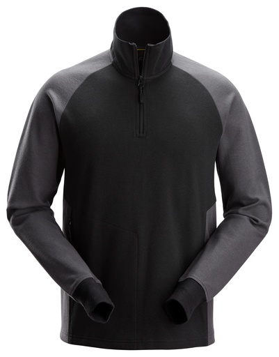 Snickers 2841 Tweekleurig Sweatshirt Met Halve Rits