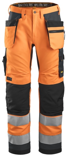 Snickers 6230 Allroundwork High-Vis Werkbroek+ Met Holsterzakken Klasse 2