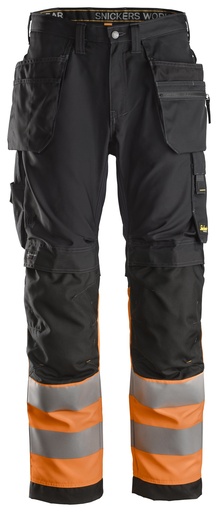 Snickers 6233 Allroundwork High-Vis Werkbroek+ Met Holsterzakken Klasse 1