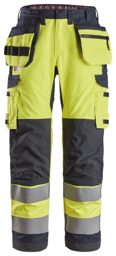 Snickers 6261 Protecwork Werkbroek Met Holsterzakken En Symmetrische Zakken High-Vis Klasse 2