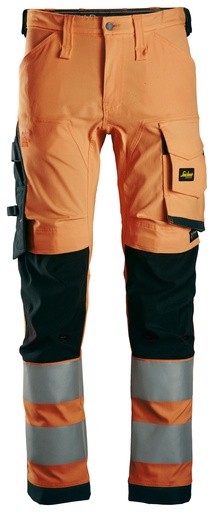 Snickers 6343 High-Vis Klasse 2 Stretch Werkbroek