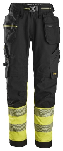Snickers 6934 High-Vis Klasse 1 Stretch Werkbroek Met Holsterzakken