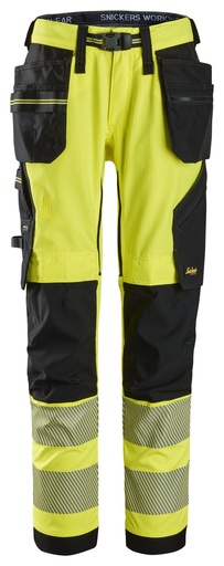 Snickers 6943 High-Vis Klasse 2 Stretch Werkbroek Met Holsterzakken