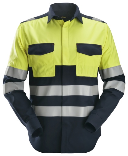 Snickers 8563 Protecwork Lasshirt Met Lange Mouwen High-Vis Klasse 1