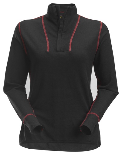 Snickers 9476 Protecwork Dames Wollen Shirt Met Lange Mouwen En Rits
