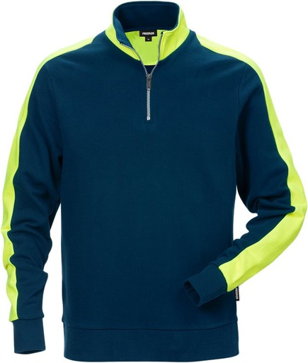 Fristads Sweatshirt Met Korte Rits 7449 Rts