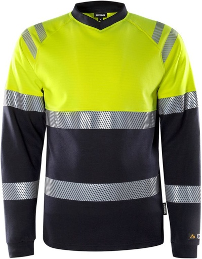 Fristads Flamestat High Vis T-Shirt Met Lange Mouwen Klasse 1 7107 Tfl