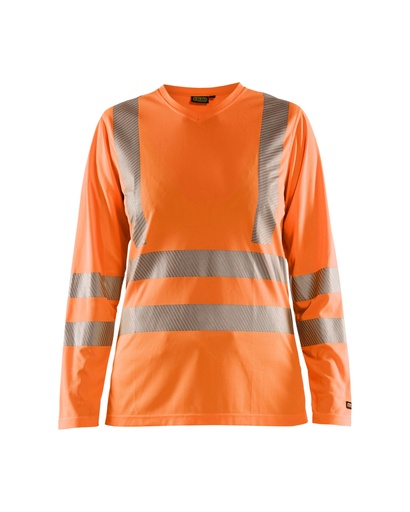 Blaklader 3485 Dames Uv T-Shirt Lange Mouw High Vis