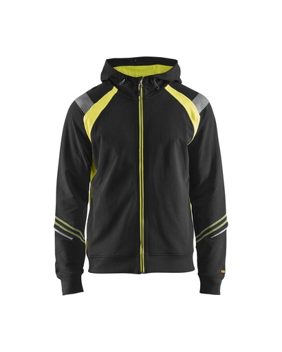 Blaklader 3433 Hooded Sweatshirt Hele Rits Visible
