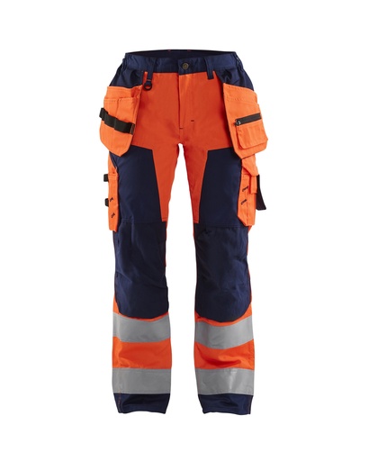 Blaklader 7156 Dames Werkbroek High Vis Met Gereedschapszakken