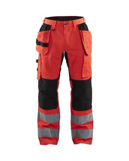 Blaklader 1552 High Vis Werkbroek Met Stretch En Gereedschapzakken
