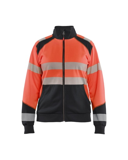 Blaklader 3508 Dames Sweatshirt Met Rits High Vis