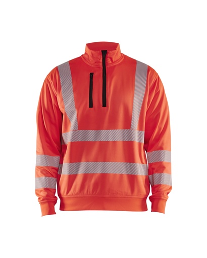 Blaklader 3564 High Vis Sweatshirt Halve Rits
